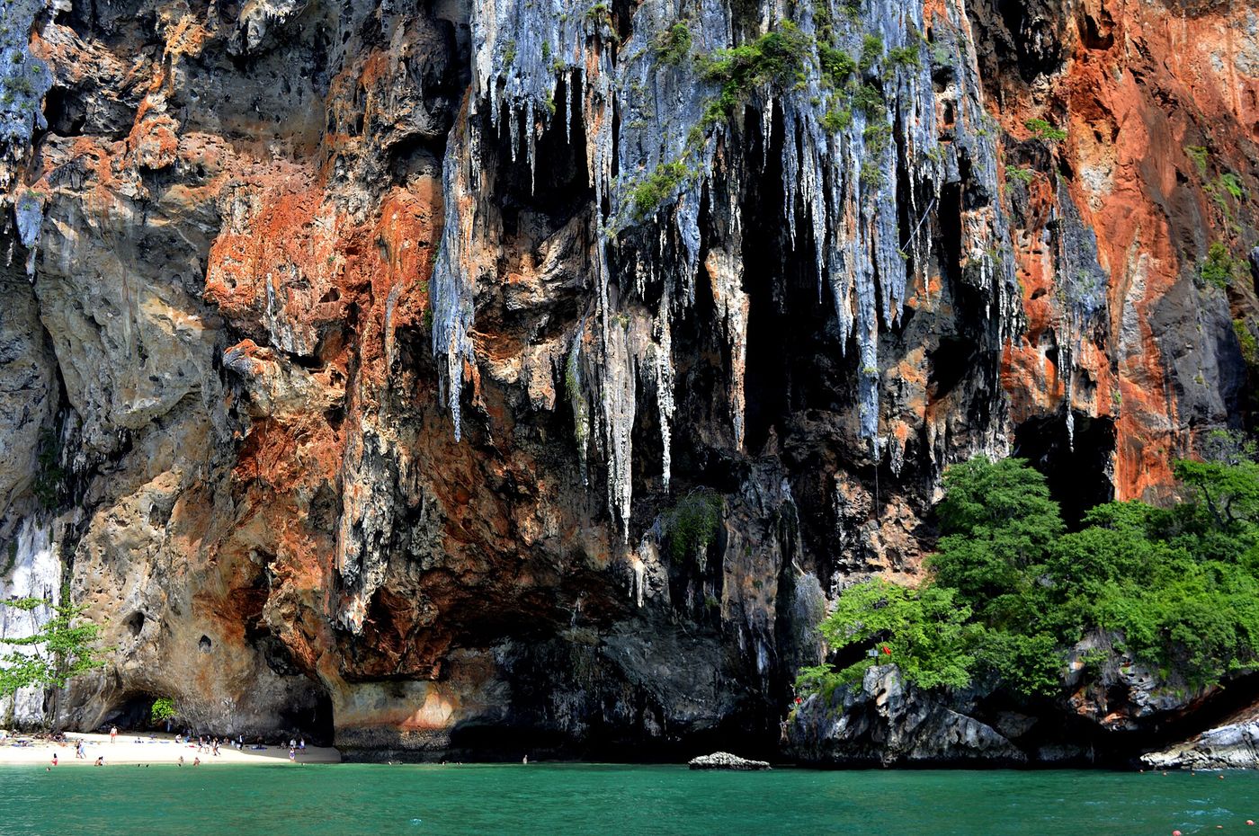 Limestone cliffs above Railay West beach