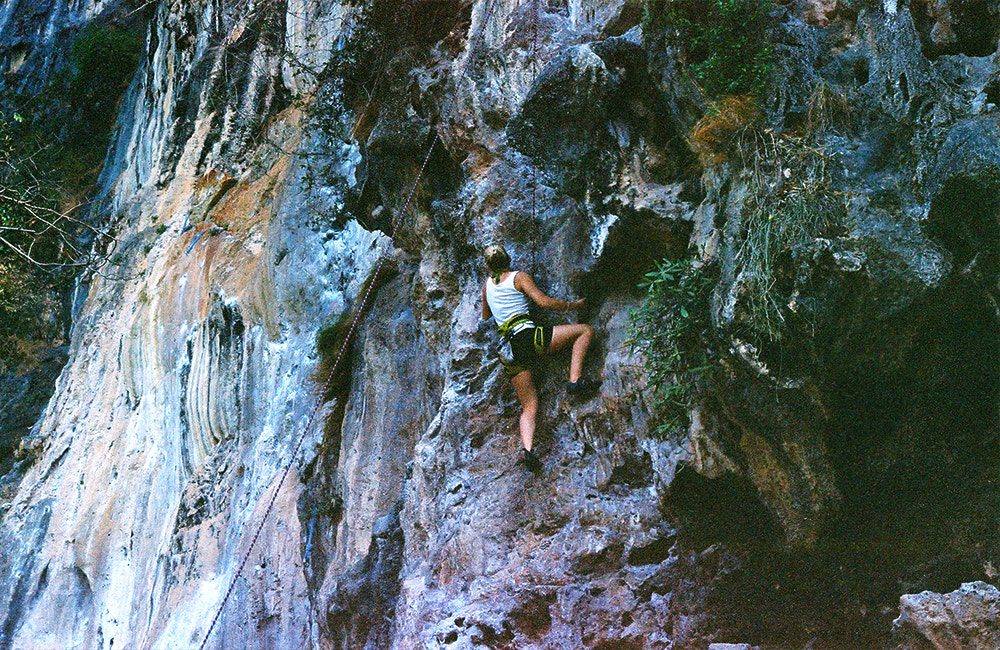 Rock climbing at Railay
